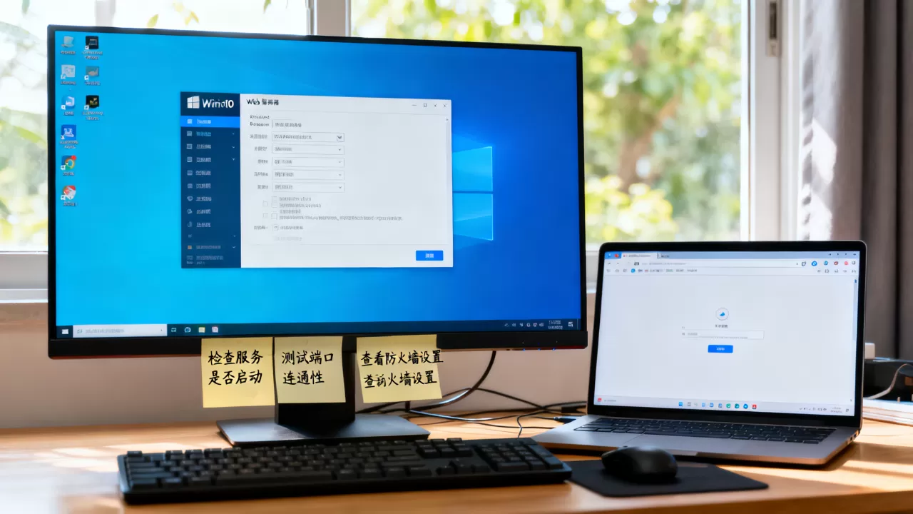 win10配置的web服务器打不开为何,排查步骤有哪些? win10配置的web服务器打不开为何,排查步骤有哪些?