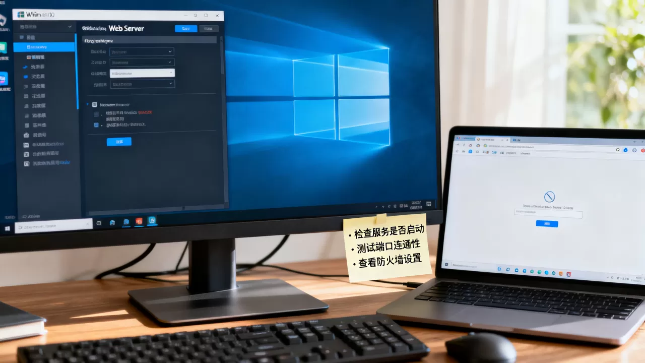 win10配置的web服务器打不开为何,排查步骤有哪些? win10配置的web服务器打不开为何,排查步骤有哪些?