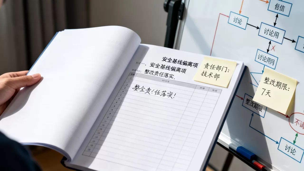 安全基线的偏离项该由谁负责整改?,整改责任如何落实? 安全基线的偏离项该由谁负责整改?,整改责任如何落实?