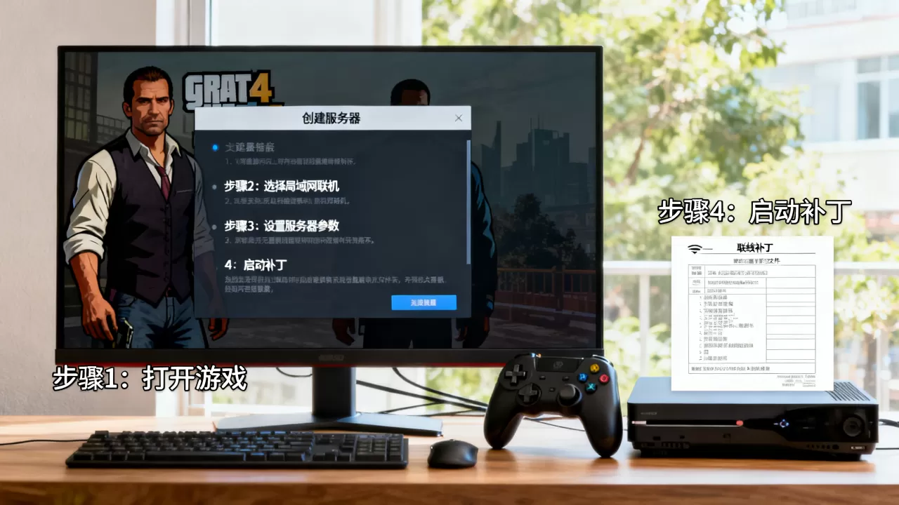 GTA4局域网联机怎么创建服务器?,GTA4联机补丁怎么用? GTA4局域网联机怎么创建服务器?,GTA4联机补丁怎么用?