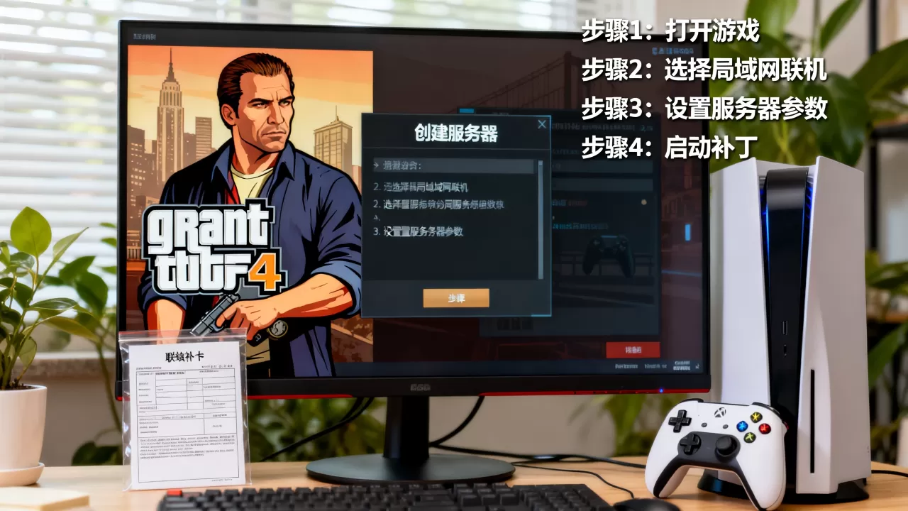 GTA4局域网联机怎么创建服务器?,GTA4联机补丁怎么用? GTA4局域网联机怎么创建服务器?,GTA4联机补丁怎么用?