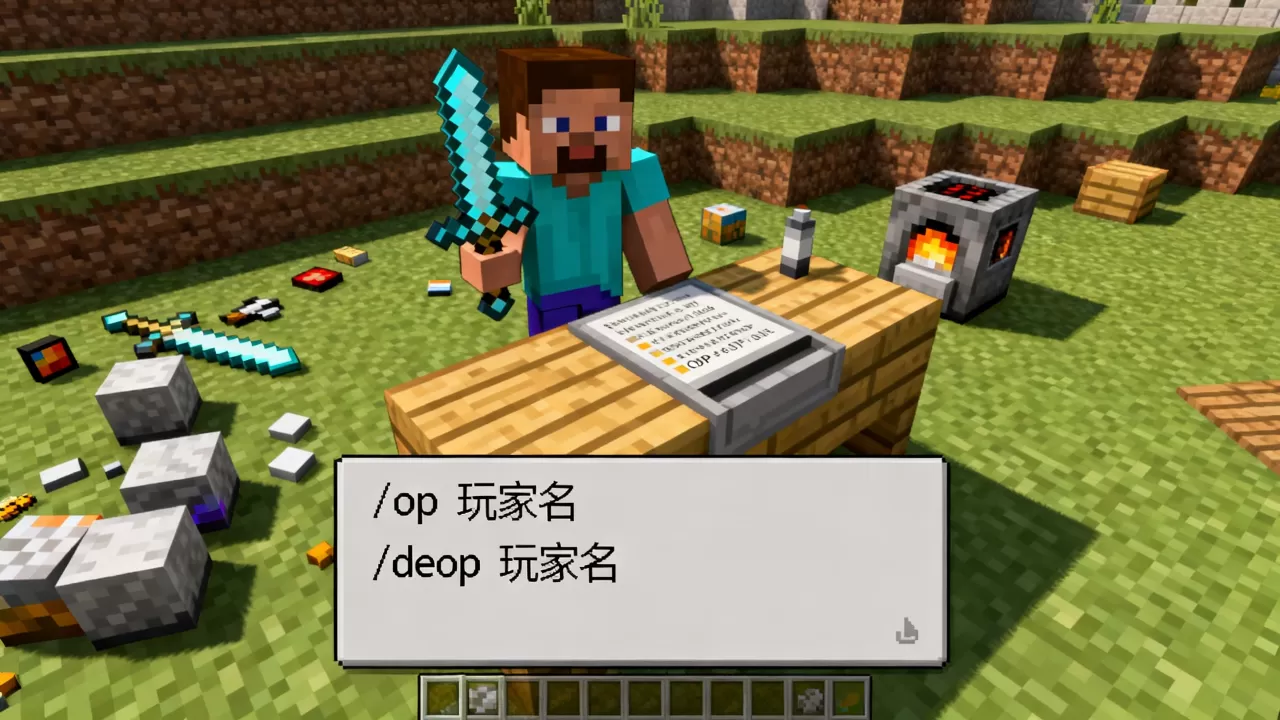 我的世界电脑服务器op权限怎么给,有什么指令? 我的世界电脑服务器op权限怎么给,有什么指令?