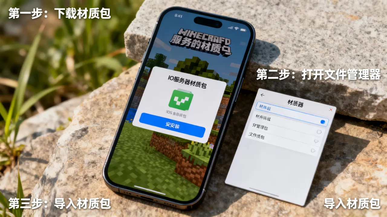 我的世界iOS服务器材质包怎么装,材质包安装教程? 我的世界iOS服务器材质包怎么装,材质包安装教程?
