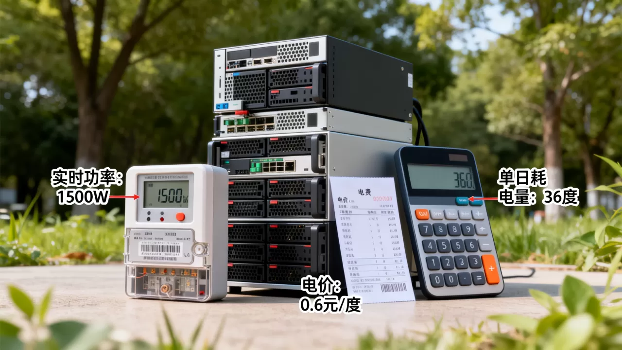 开服务器一天耗电多少,真实电费成本怎么算? 开服务器一天耗电多少,真实电费成本怎么算?