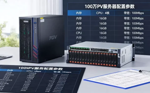 100万PV服务器要多少钱才够用，网站服务器配置怎么选？
