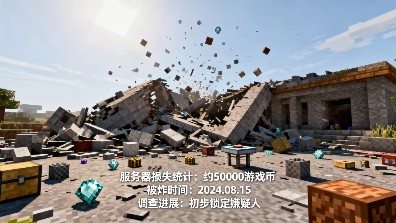我的世界ice服务器被炸损失多少?,到底是谁炸的? 我的世界ice服务器被炸损失多少?,到底是谁炸的?
