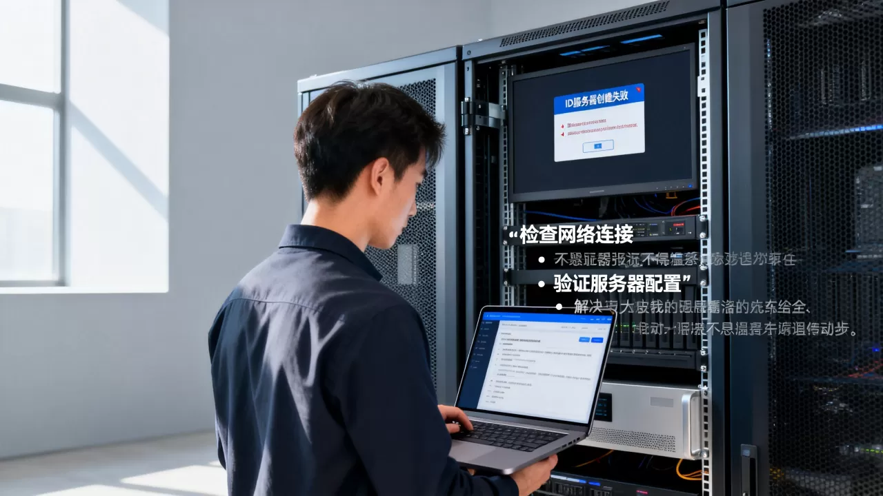 建立新的ID服务器出错怎么办,ID服务器创建失败怎么解决? 建立新的ID服务器出错怎么办,ID服务器创建失败怎么解决?