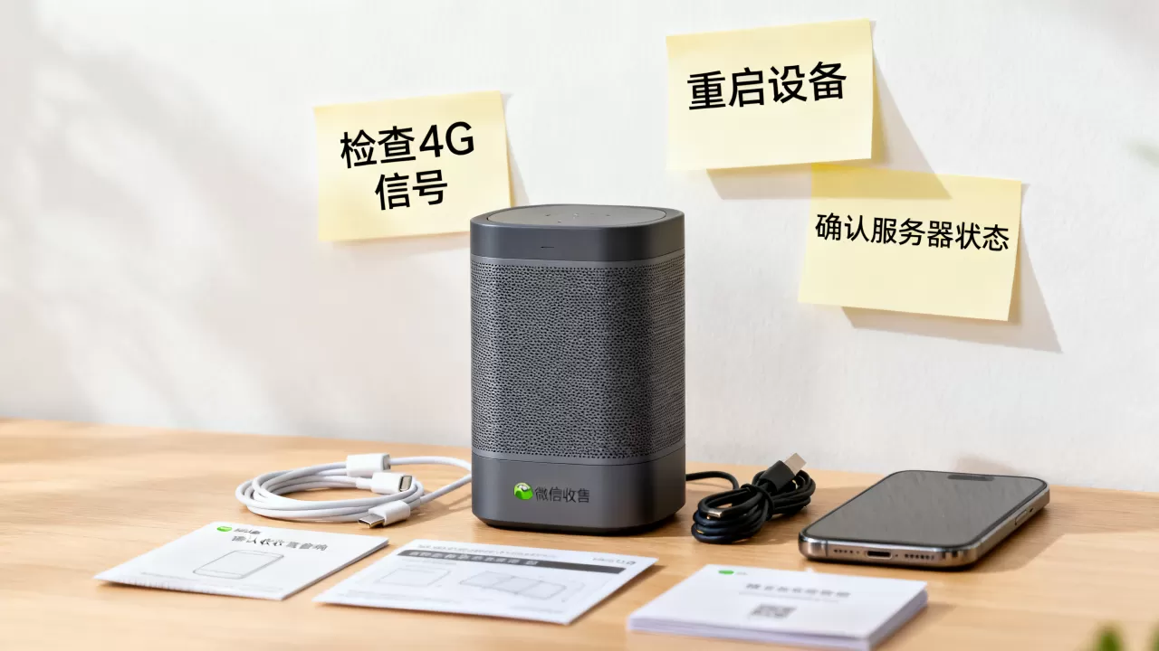 4G微信音响服务器断开咋解决,微信收款音响连不上服务器咋办? 4G微信音响服务器断开咋解决,微信收款音响连不上服务器咋办?