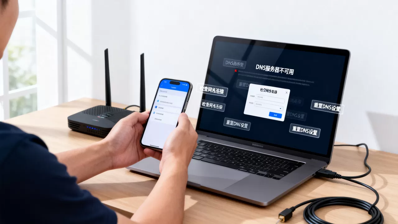 电脑DNS服务器不可用是怎么回事,怎么解决? 电脑DNS服务器不可用是怎么回事,怎么解决?