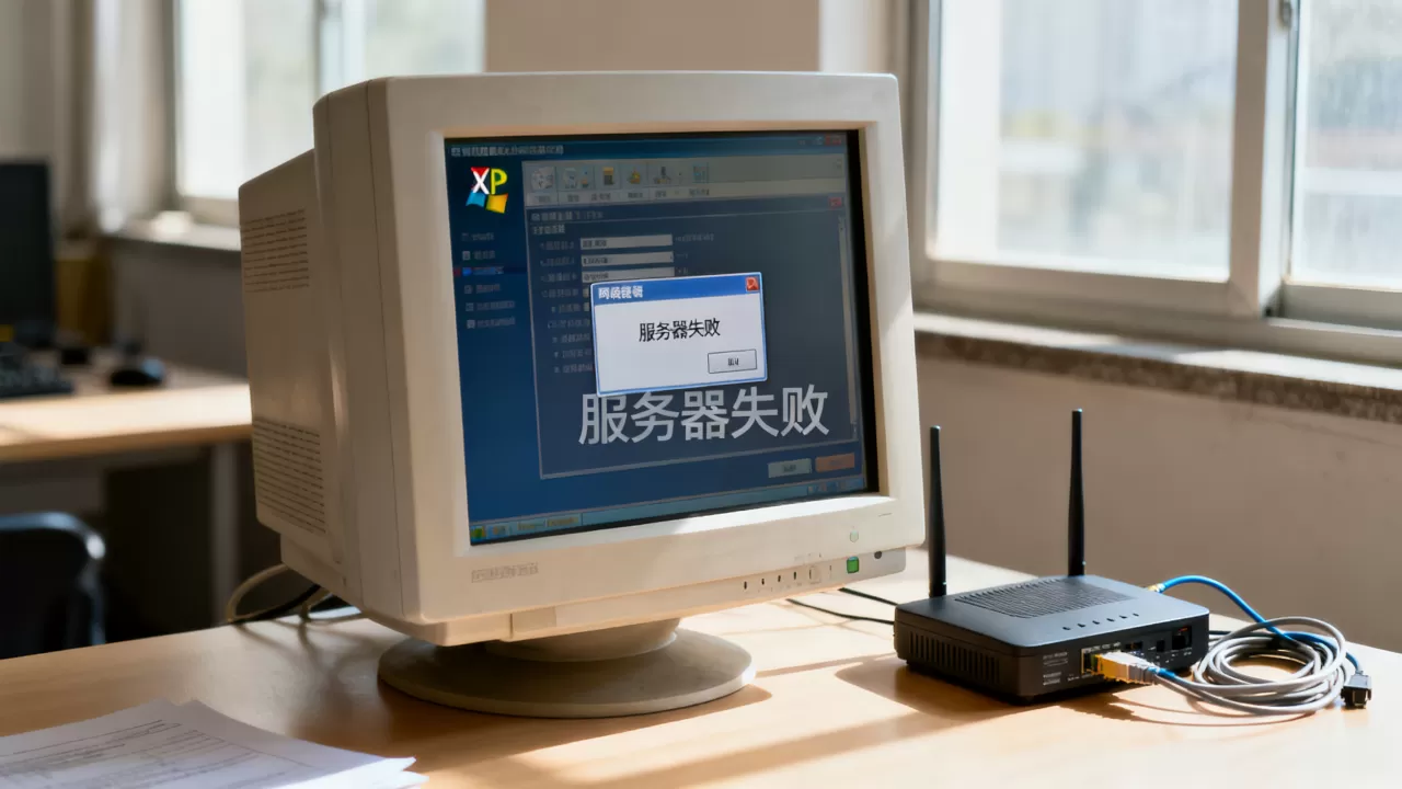 为什么XP打开网络设置时服务器会失败,怎么办? 为什么XP打开网络设置时服务器会失败,怎么办?