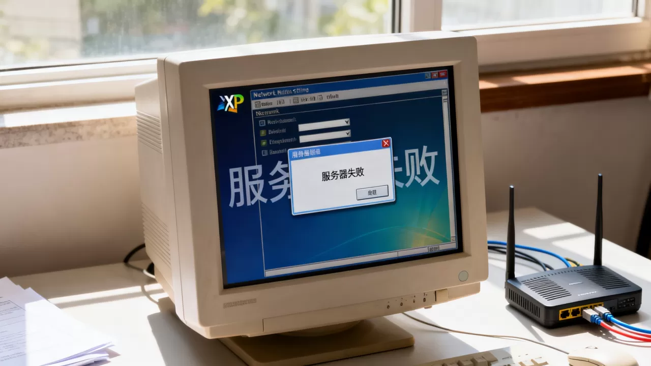 为什么XP打开网络设置时服务器会失败,怎么办? 为什么XP打开网络设置时服务器会失败,怎么办?