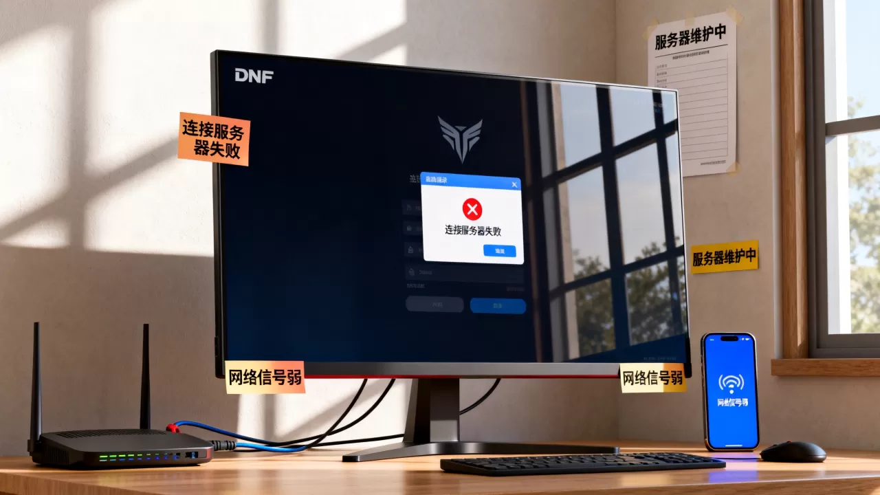 dnf登录进去连接服务器失败怎么办,什么原因? dnf登录进去连接服务器失败怎么办,什么原因?
