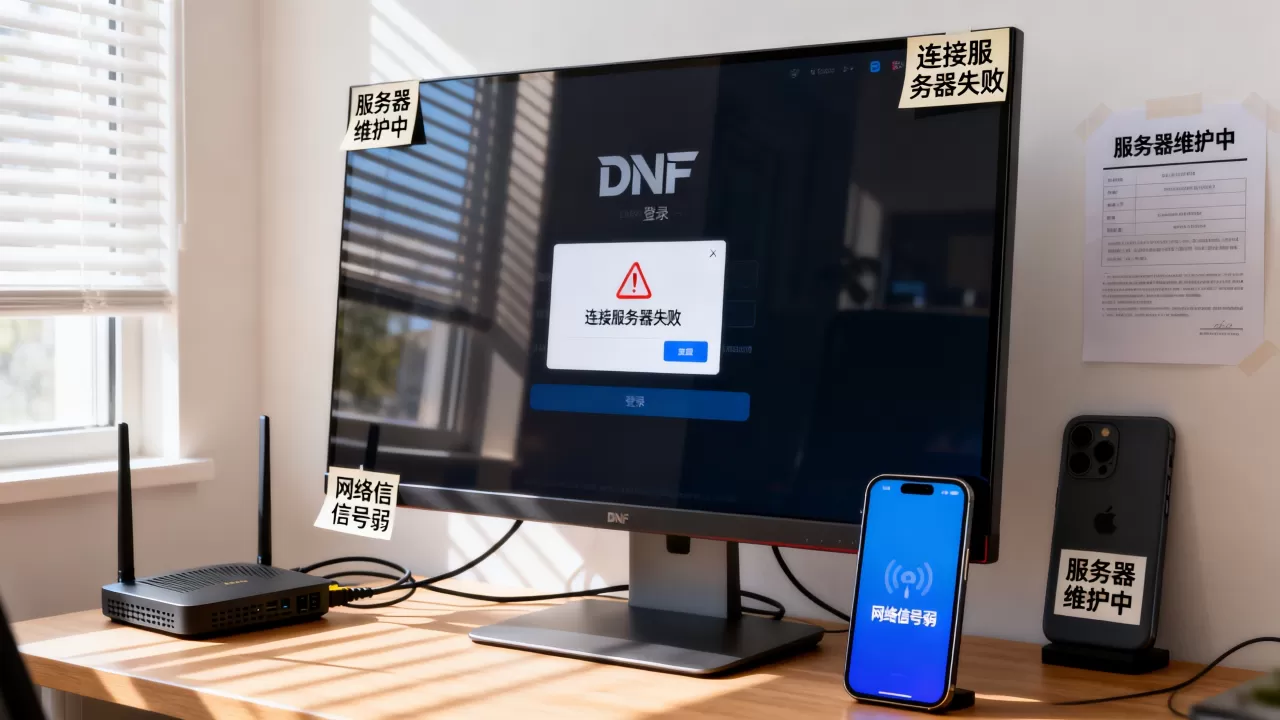 dnf登录进去连接服务器失败怎么办,什么原因? dnf登录进去连接服务器失败怎么办,什么原因?