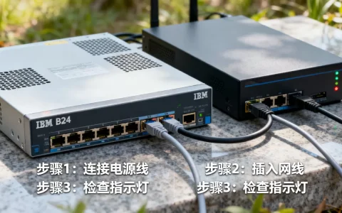 IBM B24交换机怎么连接服务器，配置步骤有哪些？