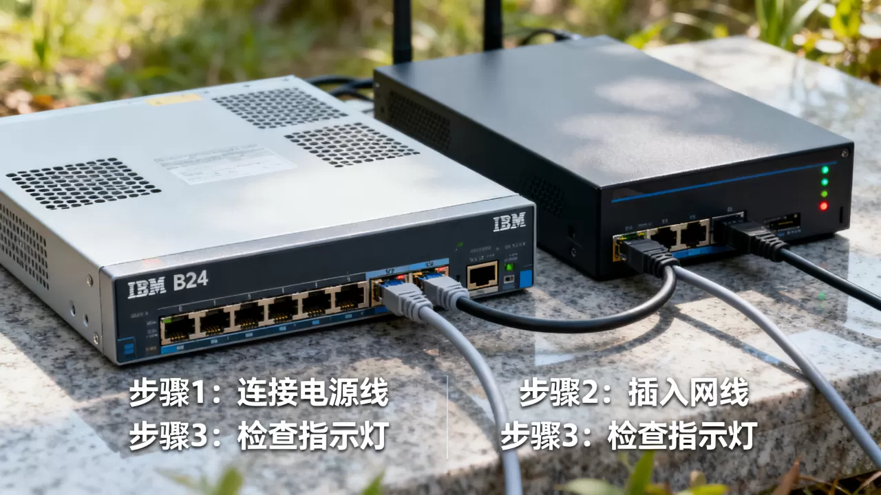 IBM B24交换机怎么连接服务器,配置步骤有哪些? IBM B24交换机怎么连接服务器,配置步骤有哪些?