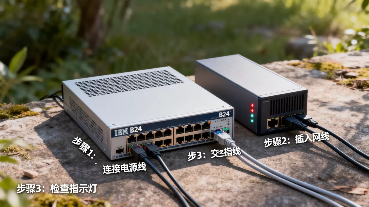 IBM B24交换机怎么连接服务器,配置步骤有哪些? IBM B24交换机怎么连接服务器,配置步骤有哪些?