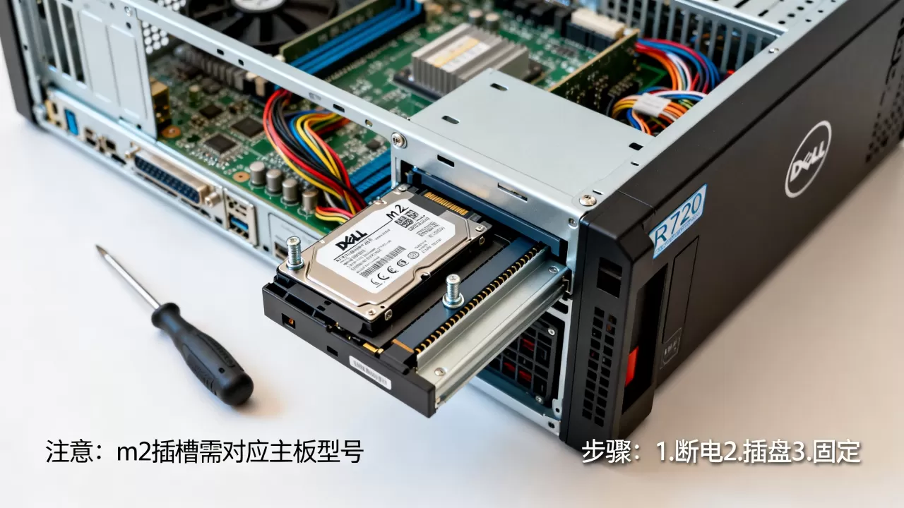 戴尔r720服务器怎么装m2,装m2硬盘有哪些注意事项。 戴尔r720服务器怎么装m2,装m2硬盘有哪些注意事项。