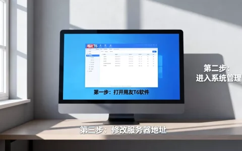 用友T6软件怎么改服务器地址，详细操作步骤有哪些？