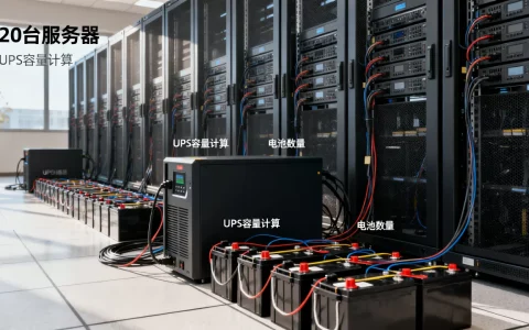 20台服务器UPS需要多少电池，如何计算容量？