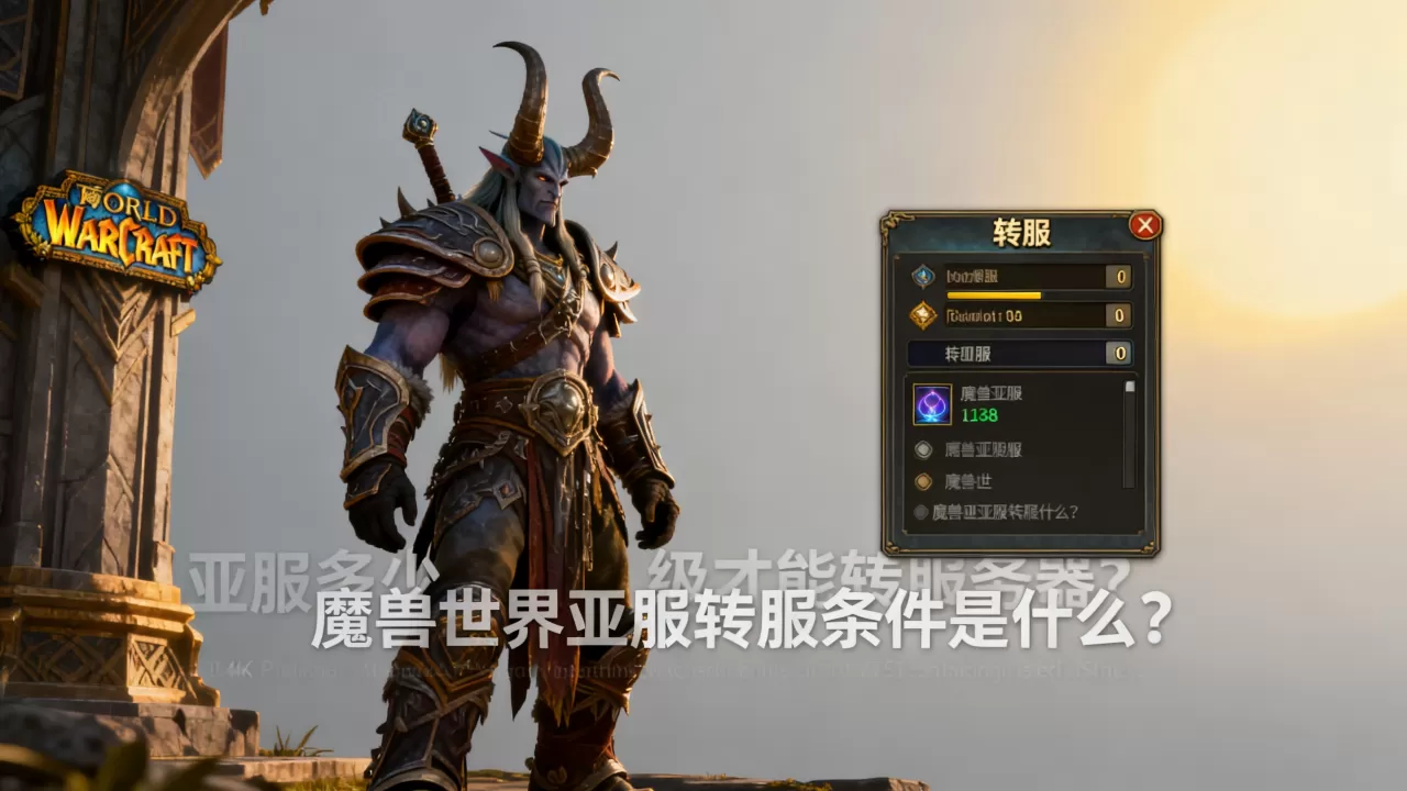 亚服多少级才能转服务器?,魔兽世界亚服转服条件是什么? 亚服多少级才能转服务器?,魔兽世界亚服转服条件是什么?
