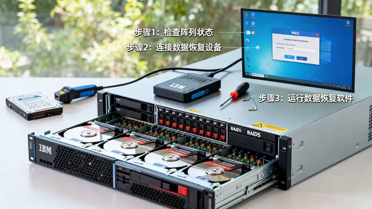 IBM服务器RAID5磁盘阵列怎么读出,数据恢复步骤详解? IBM服务器RAID5磁盘阵列怎么读出,数据恢复步骤详解?
