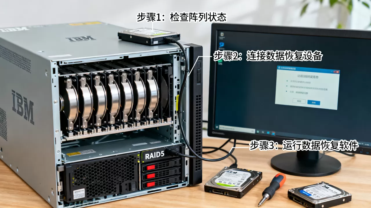 IBM服务器RAID5磁盘阵列怎么读出,数据恢复步骤详解? IBM服务器RAID5磁盘阵列怎么读出,数据恢复步骤详解?