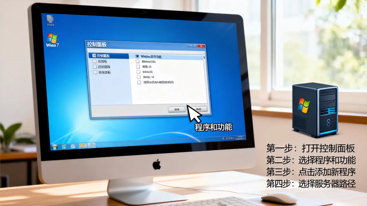 win7怎么才能将程序添加到服务器,操作步骤是什么? win7怎么才能将程序添加到服务器,操作步骤是什么?