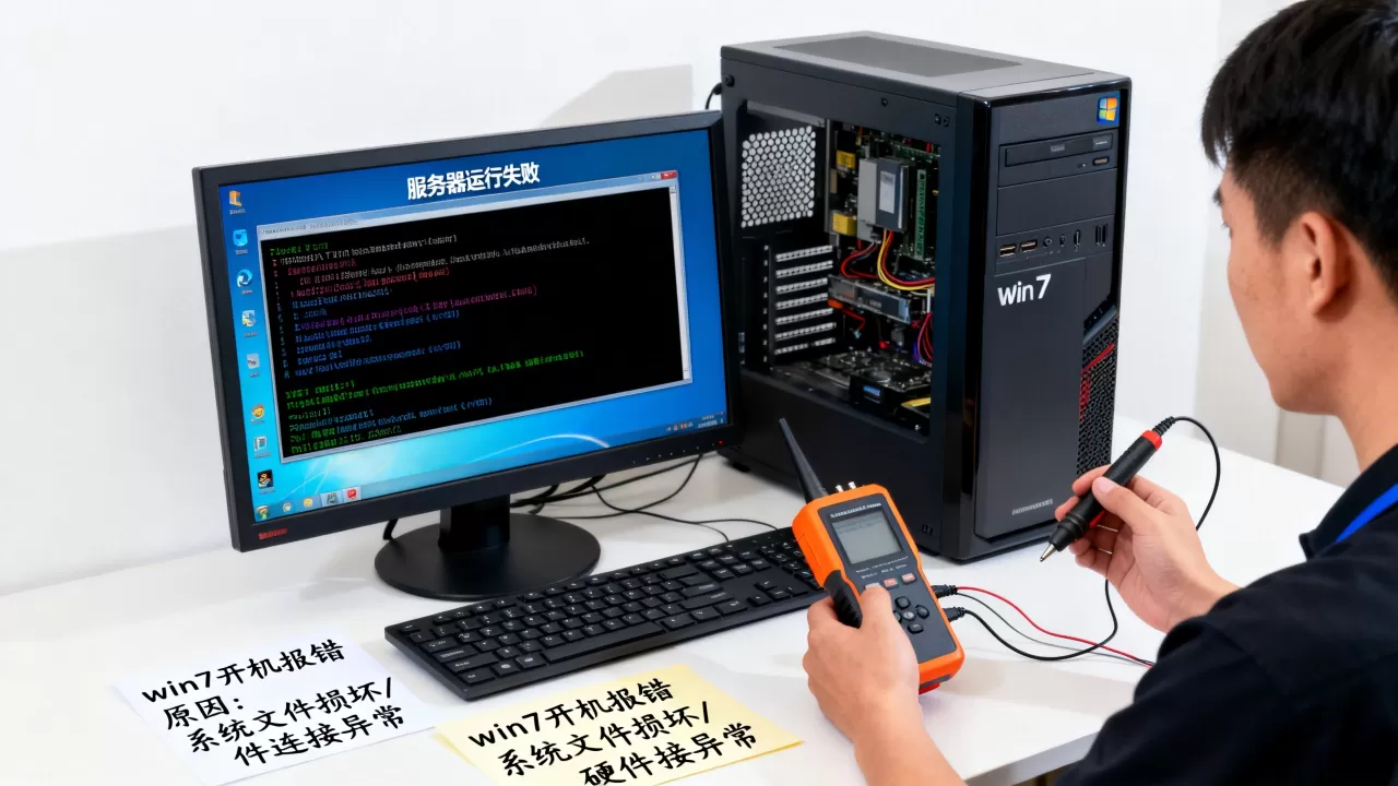 win7开机服务器运行失败怎么解决,win7系统开机报错原因有哪些? win7开机服务器运行失败怎么解决,win7系统开机报错原因有哪些?