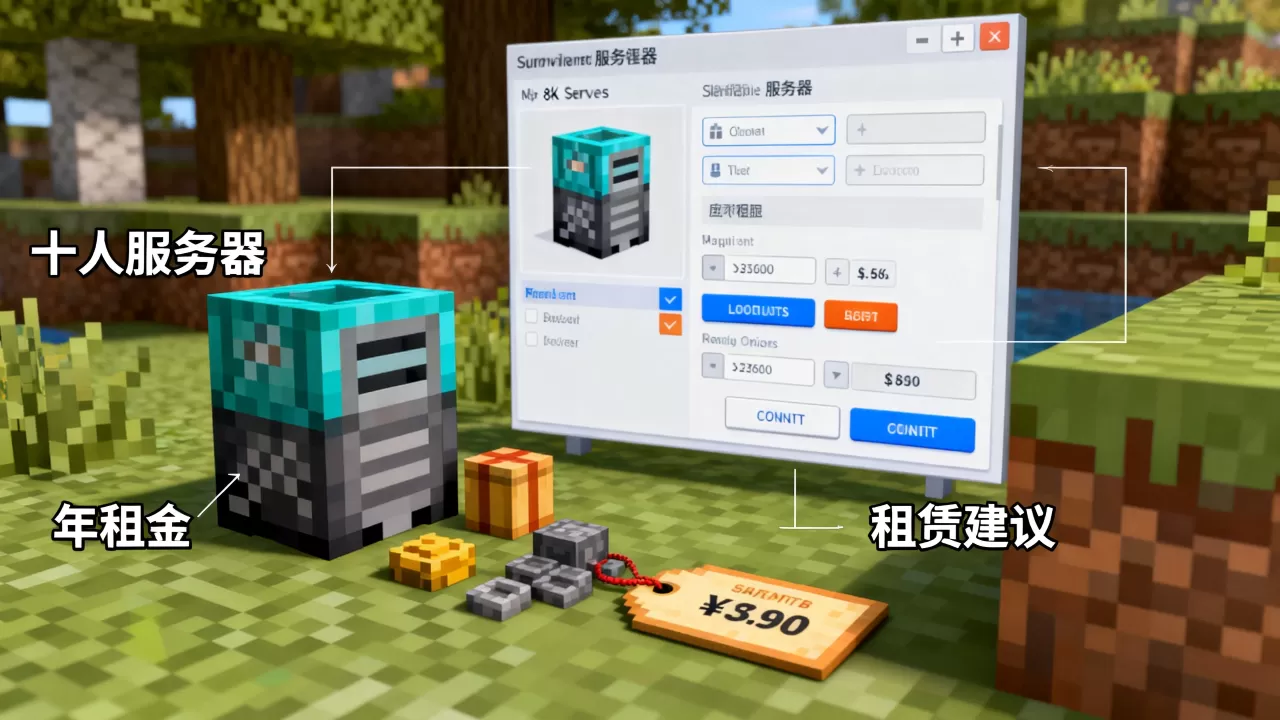 我的世界十人服务器多少钱一年,怎么租最划算? 我的世界十人服务器多少钱一年,怎么租最划算?