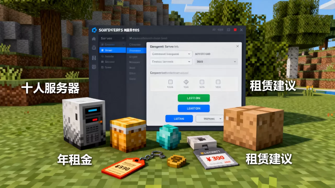 我的世界十人服务器多少钱一年,怎么租最划算? 我的世界十人服务器多少钱一年,怎么租最划算?