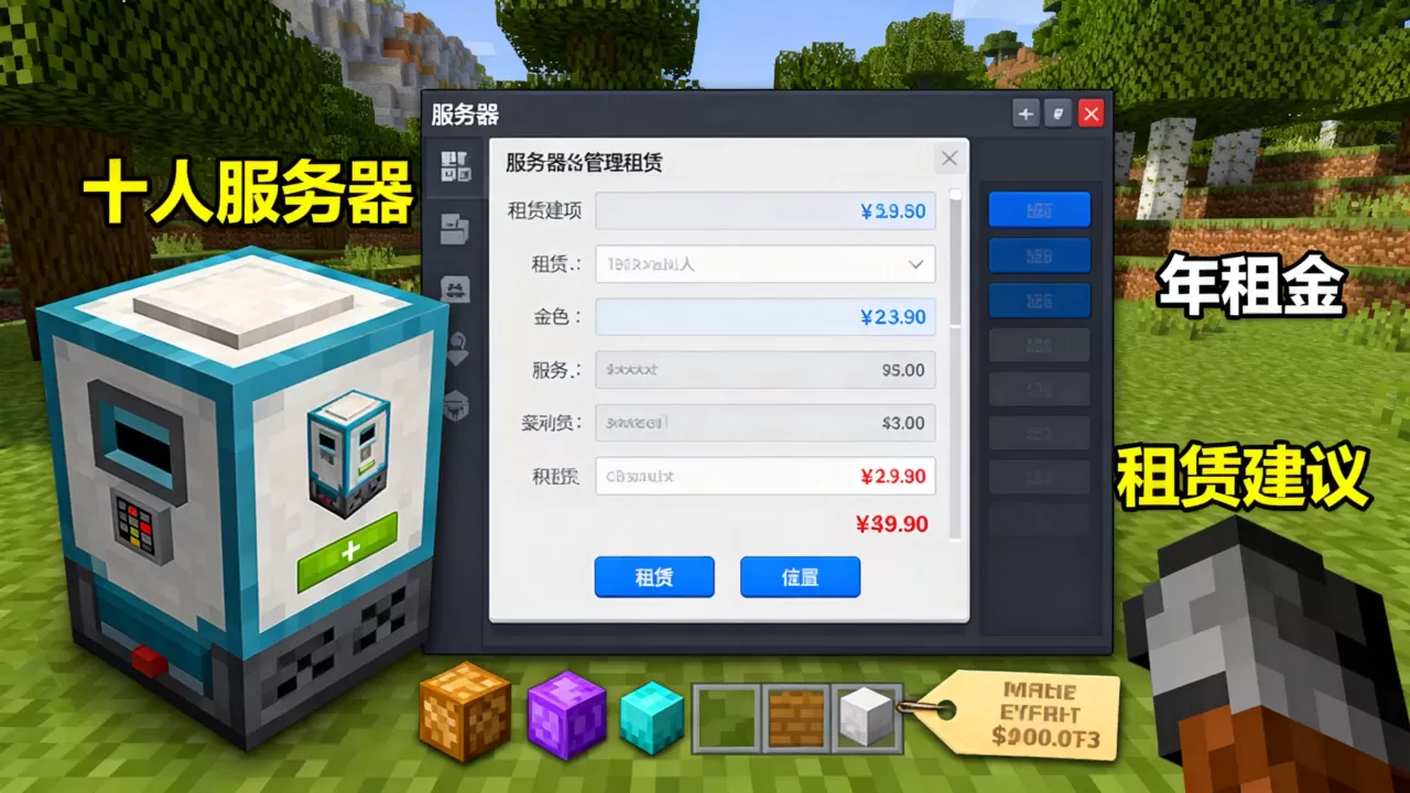 我的世界十人服务器多少钱一年,怎么租最划算? 我的世界十人服务器多少钱一年,怎么租最划算?