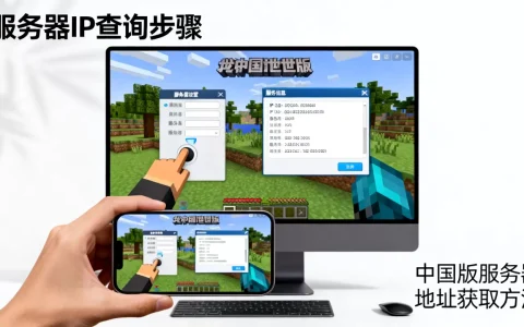 我的世界中国版服务器IP怎么看？，中国版服务器地址怎么查？