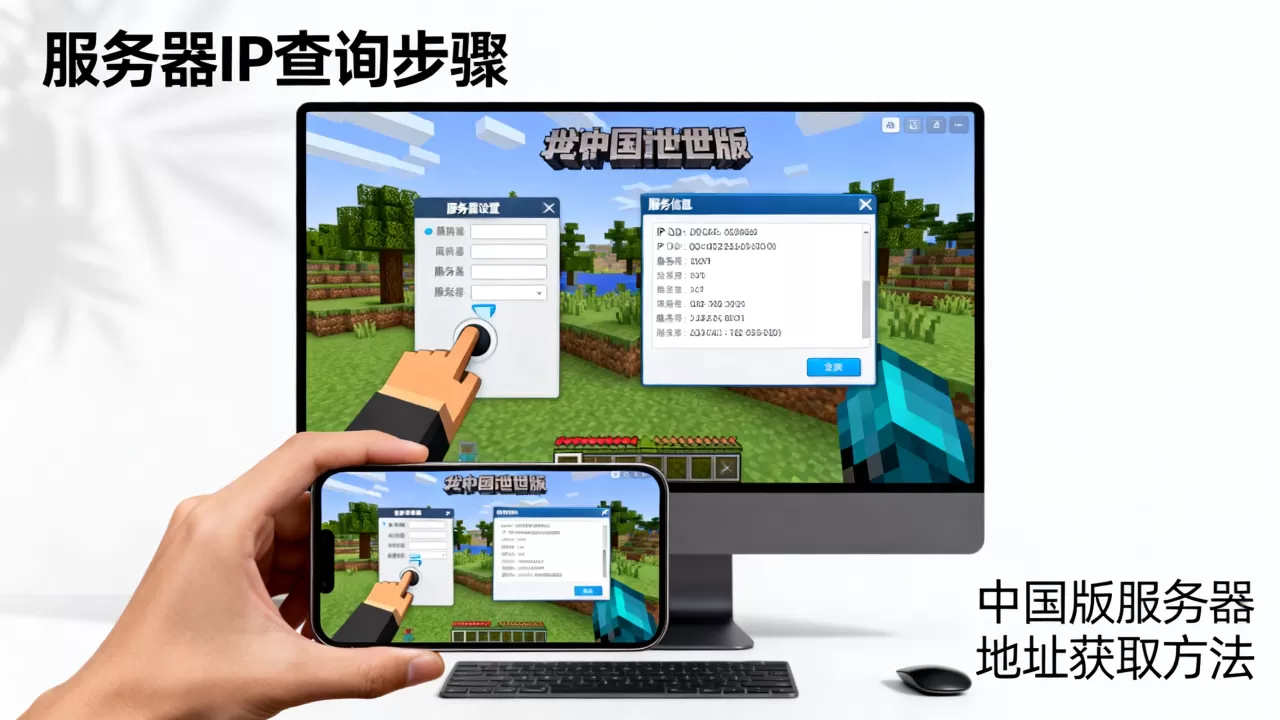 我的世界中国版服务器IP怎么看?,中国版服务器地址怎么查? 我的世界中国版服务器IP怎么看?,中国版服务器地址怎么查?