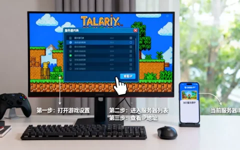泰拉瑞亚服务器IP怎么快速查看？，在哪查