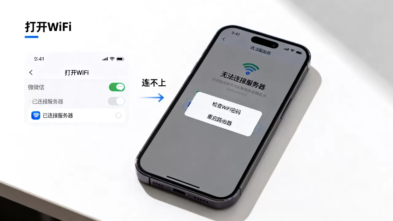 微信怎么打开WiFi连服务器?,微信WiFi连不上怎么办? 微信怎么打开WiFi连服务器?,微信WiFi连不上怎么办?