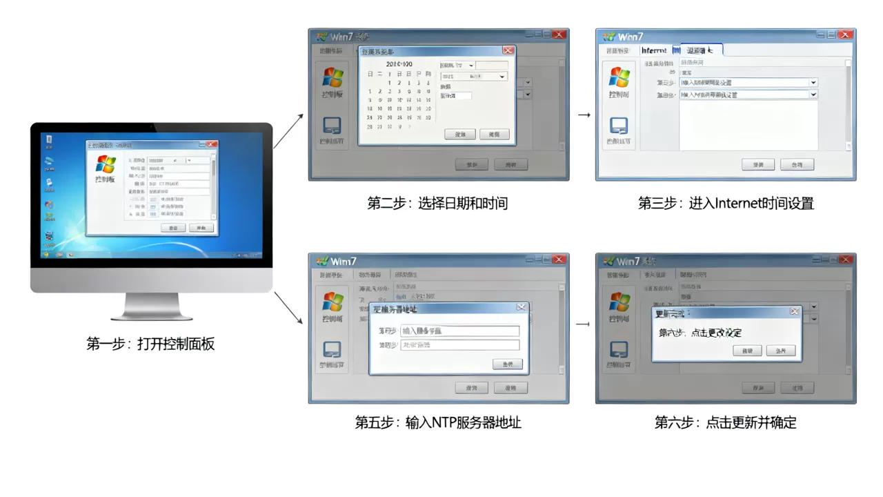 win7怎么设置NTP时间服务器地址,具体步骤是什么? win7怎么设置NTP时间服务器地址,具体步骤是什么?