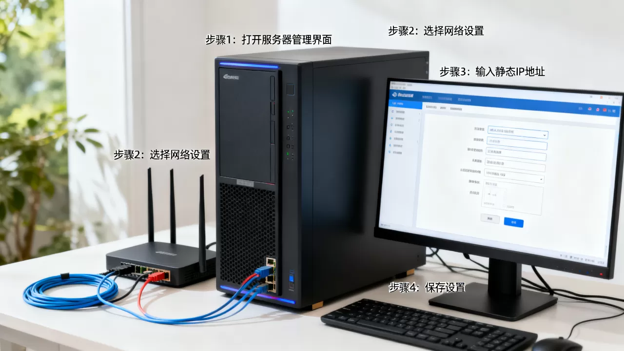 电脑服务器怎么设置IP地址?,静态IP地址怎么填? 电脑服务器怎么设置IP地址?,静态IP地址怎么填?