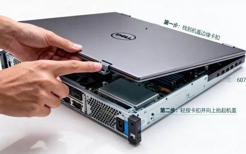 戴尔e07s服务器机盖怎么打开，具体步骤有哪些？