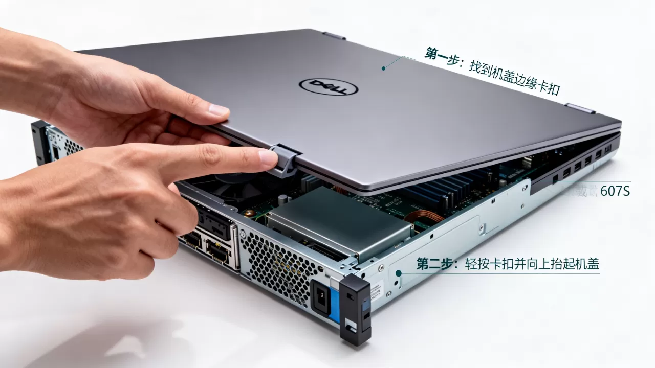 戴尔e07s服务器机盖怎么打开,具体步骤有哪些? 戴尔e07s服务器机盖怎么打开,具体步骤有哪些?