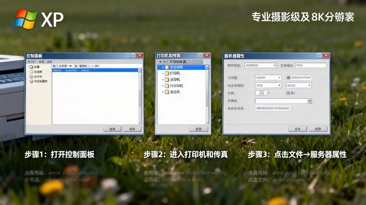 XP系统没有打印机服务器属性吗?,怎么添加打印机服务器属性? XP系统没有打印机服务器属性吗?,怎么添加打印机服务器属性?