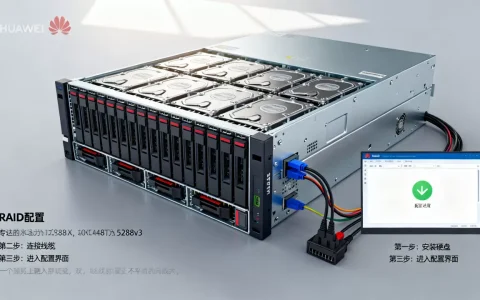 华为5288v3服务器如何做RAID，配置步骤有哪些？