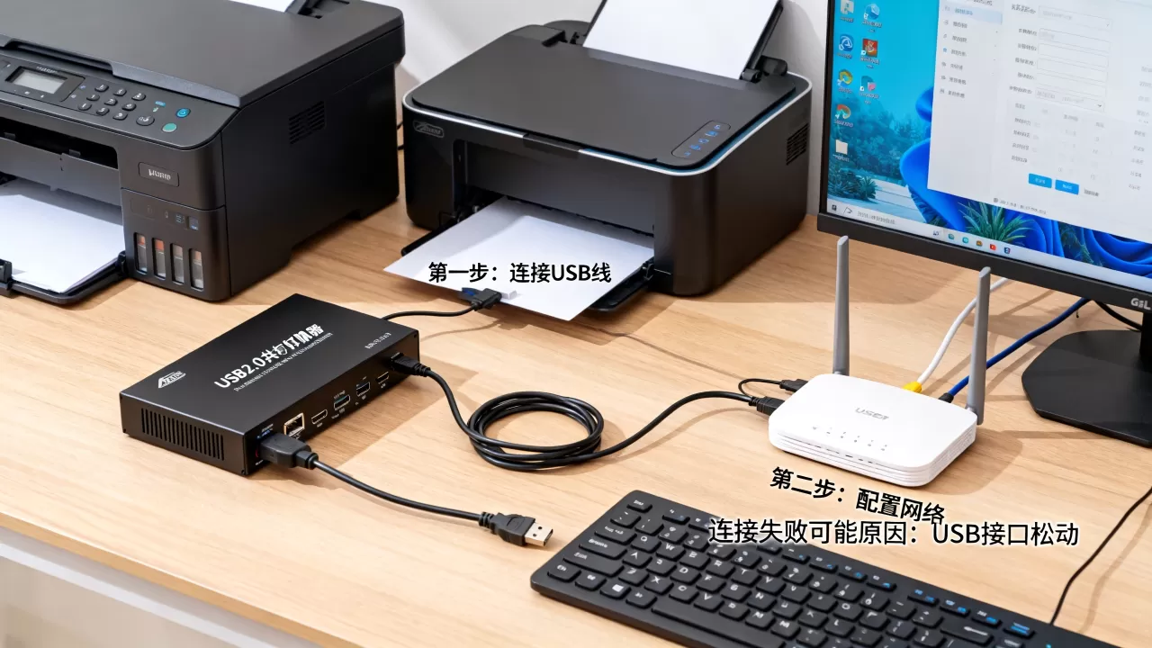 usb2.0共享打印机服务器怎么连接?,连接不上是什么原因 usb2.0共享打印机服务器怎么连接?,连接不上是什么原因