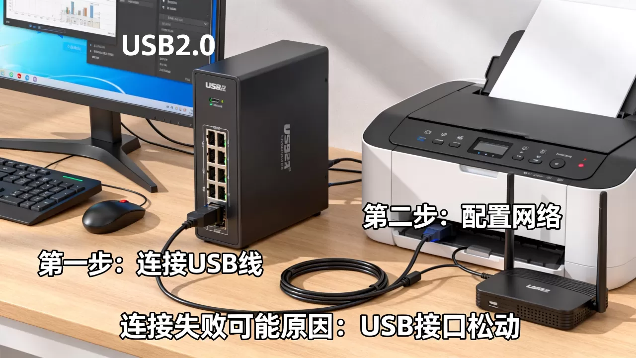 usb2.0共享打印机服务器怎么连接?,连接不上是什么原因 usb2.0共享打印机服务器怎么连接?,连接不上是什么原因