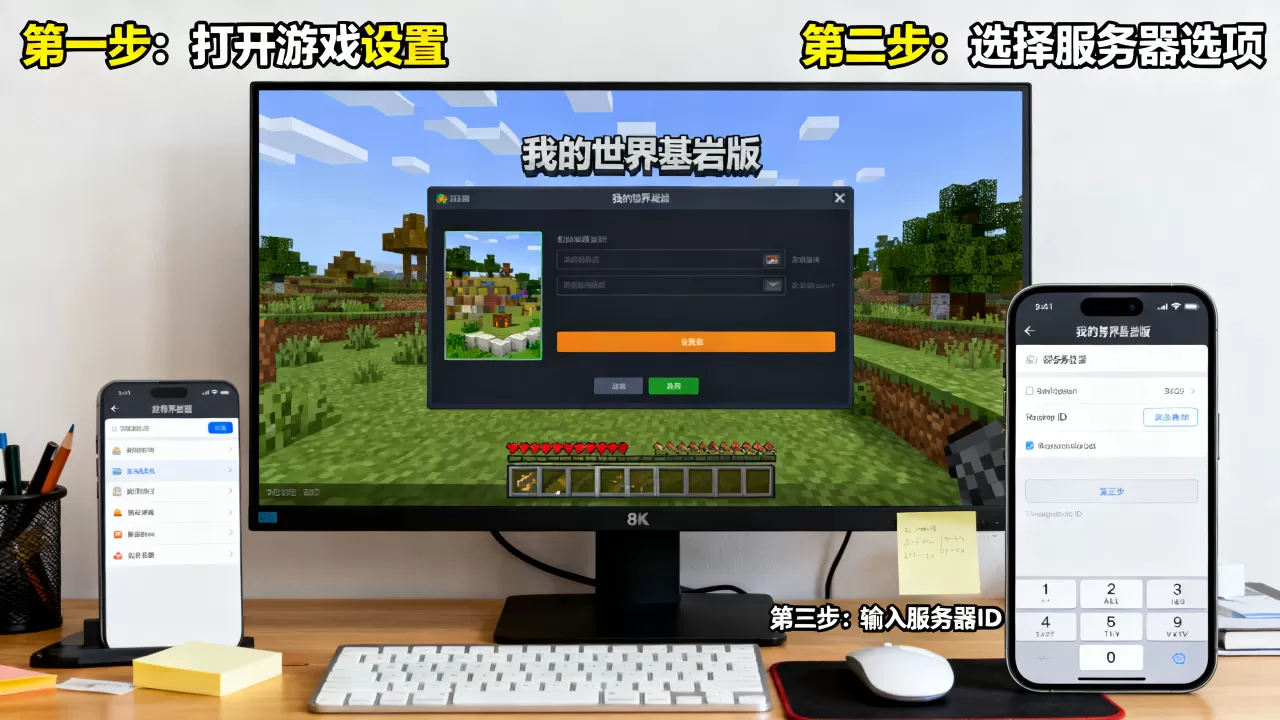 我的世界基岩版服务器ID怎么弄,详细教程步骤是什么 我的世界基岩版服务器ID怎么弄,详细教程步骤是什么