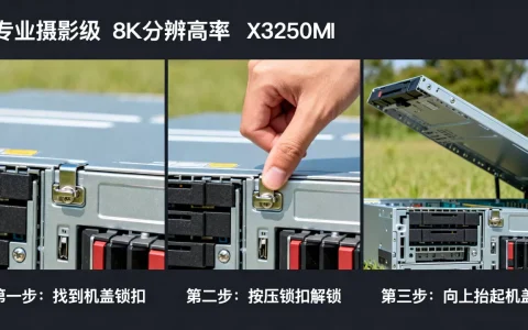 x3250m4服务器机盖如何正确打开？，完整步骤是什么