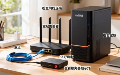 u点家庭服务器上不了网怎么解决，网络连接失败原因是什么？
