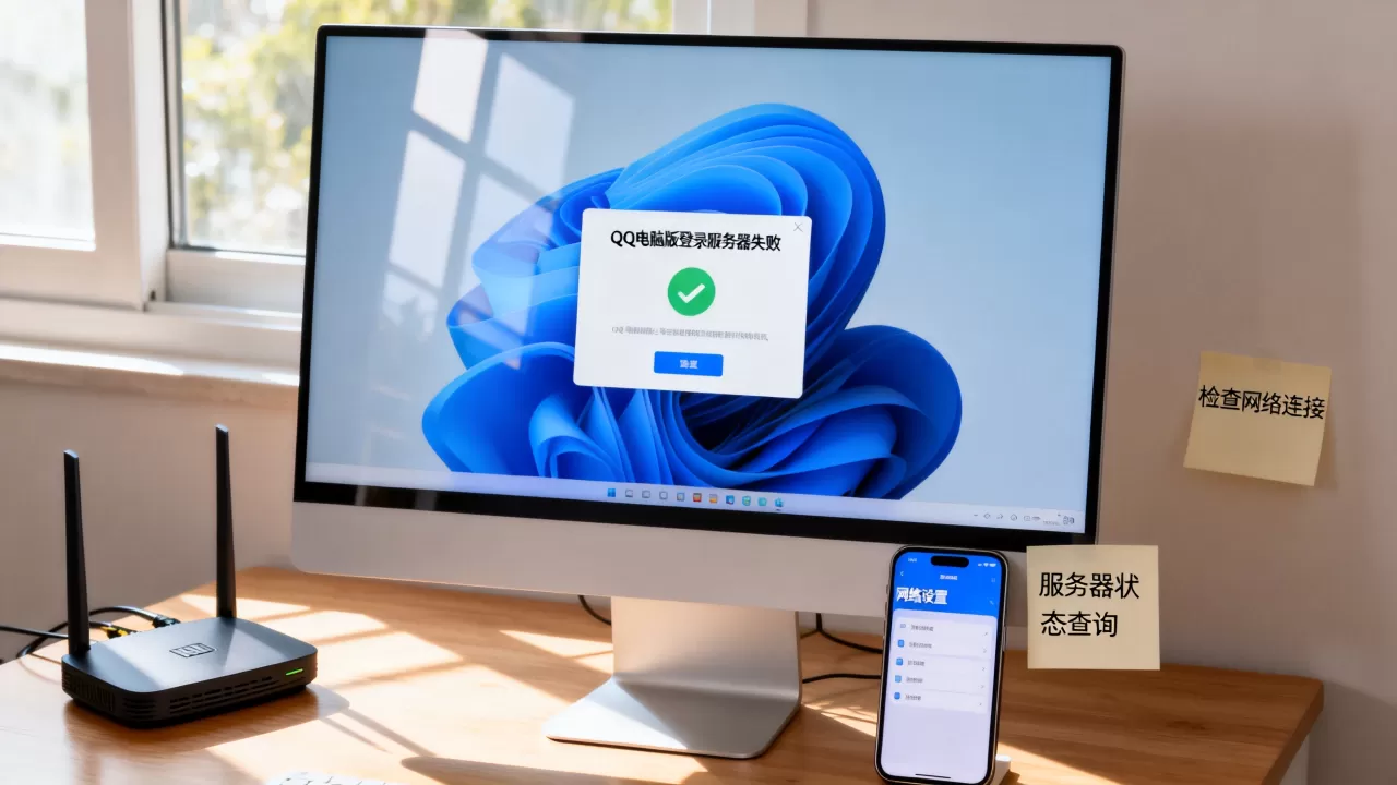QQ电脑版登录服务器失败怎么回事,QQ登录失败是什么原因? QQ电脑版登录服务器失败怎么回事,QQ登录失败是什么原因?
