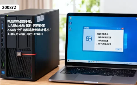 2008r2服务器如何开启远程桌面，远程桌面连接不上怎么办？