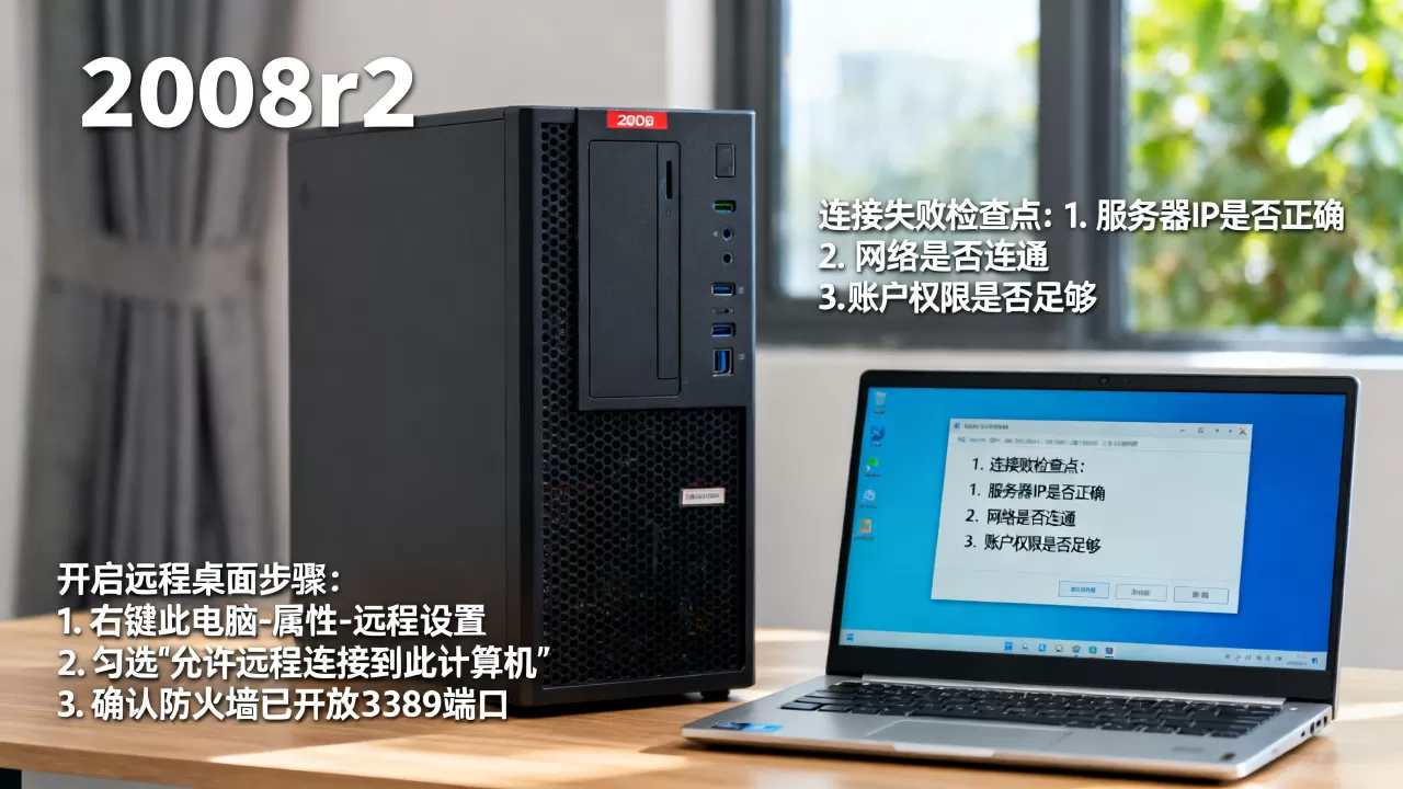 2008r2服务器如何开启远程桌面,远程桌面连接不上怎么办? 2008r2服务器如何开启远程桌面,远程桌面连接不上怎么办?