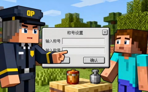 我的世界服务器OP怎么给别人称号，我的世界怎么给玩家称号？